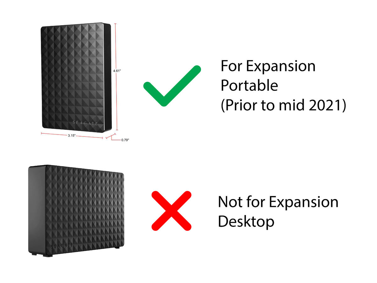 Seagate Expansion Portable External Hard Drive Rack Holder Case