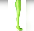 Azalea Wang Taytay-limette neongrüne Stiletto-Absätze mit angenähten Leggings US-Größe