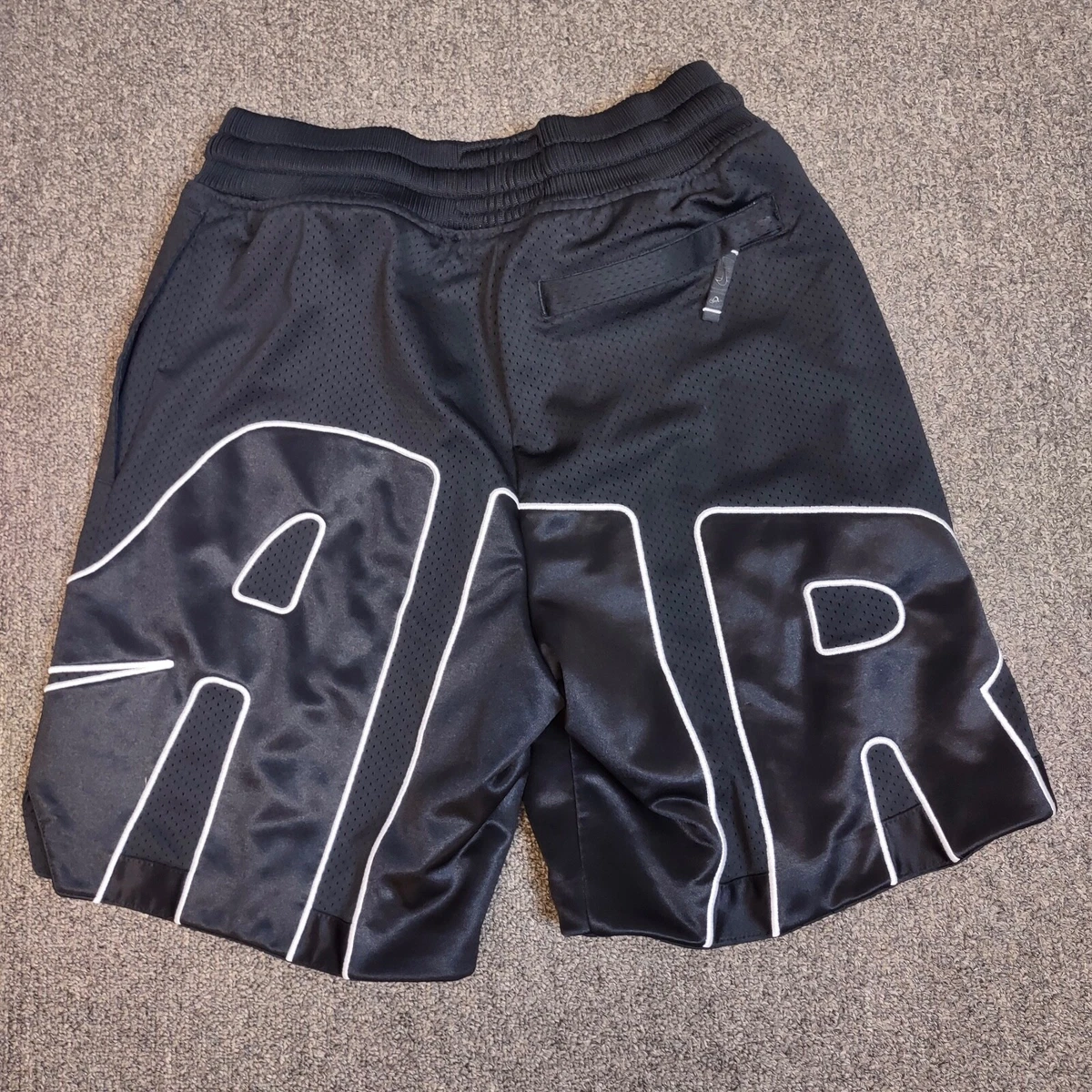 Nike Air More Uptempo Logo DNA Mesh Shorts Black Pippen BV7737 010