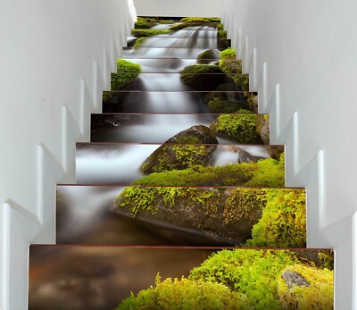 3D Cooler Art Creek M2040 Stair Risers Dekoration Vinyl Aufkleber Tapete Romy