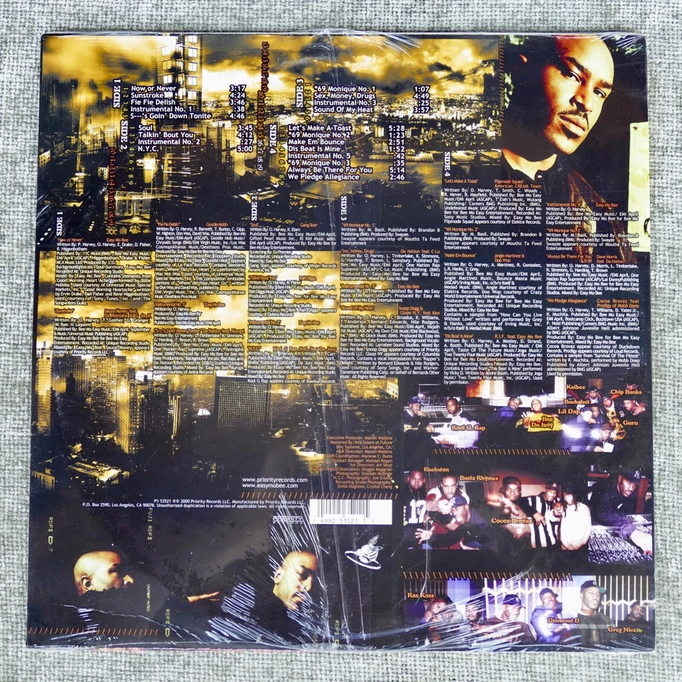 Easy Mo Bee "Now or Never: Odyssey 2000" SEALED 2 disc LP vinyl record P1 53521 - Image 2 of 4