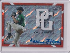 Kassius Thomas 2021 Leaf Perfect Game Marble Auto BA-KT1,  1/1