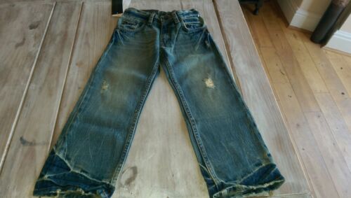 New French Connection FC designer vintage dirty wash boys denim jeans 4-5yrsBNWT