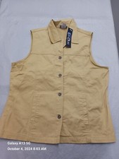 NWT ladies Button Down Vest Size L