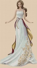 Elegant Lady Counted Cross Stitch Chart  #1-156RR 2
