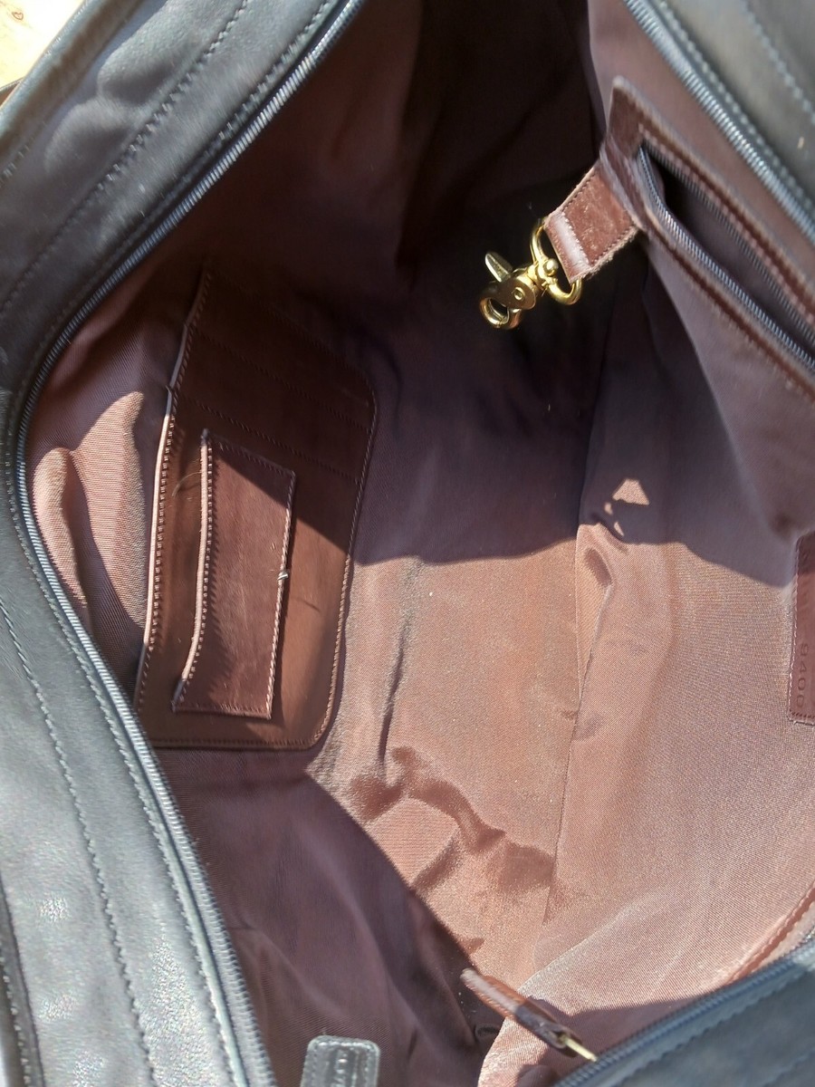 Vtg Coach Leather Tote Compartment Bag Market Laptop L9S