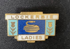 Lockerbie, Scotland Ladies Curling Enamel Pinback Pin — photo 1