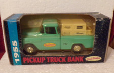 LOOK 1993 ERTL 1955 PICK-UP TRUCK BANK TRUE VALUE 1/25 DIE CAST DISPLAY