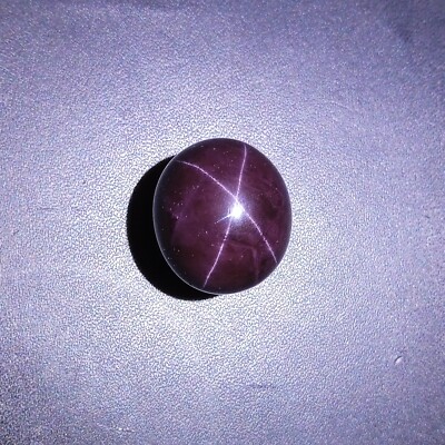 92 Ct 22.9x22.4x13.9 MM Natural 4-Ray Star Purple Red Garnet Star Oval Cabochon