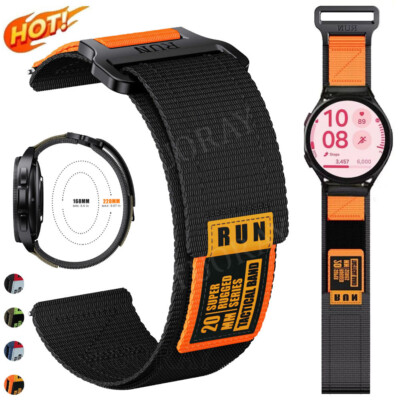 Rugged Nylon Armband Für Samsung Galaxy Watch 7 6 5 4 3 40/44mm Classic Active 2