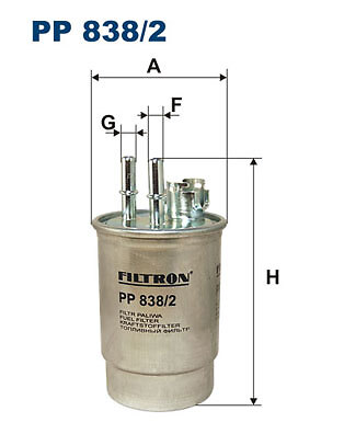 Filtron PP 838/2 Fuel Filter for Ford