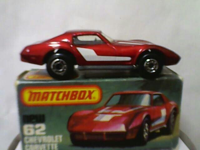 Matchbox Car No 62 CHEVROLET CORVETTE Boxed & unused. 