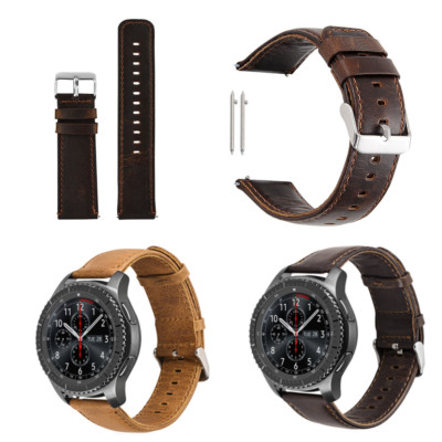 Quick Release  Watch Band 18mm 22mm 23mm Genuine Leather Wrist Strap