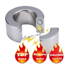 Heavy Duty Stainless Steel Ball Stretcher Scrotum Squeeze Ring Screw Pendant Men