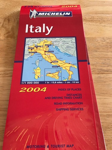 Michelin National Map 735 Italy. Scale 1:1,000,000 - 2010 edition