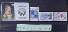 série  timbres  france oblitérés 1980 n° 2090a 2091 2092 2093