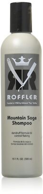 Roffler Men's Barber Salon Mountain Sage Shampoo for Dry Hair, 10.1 Fluid Ounce