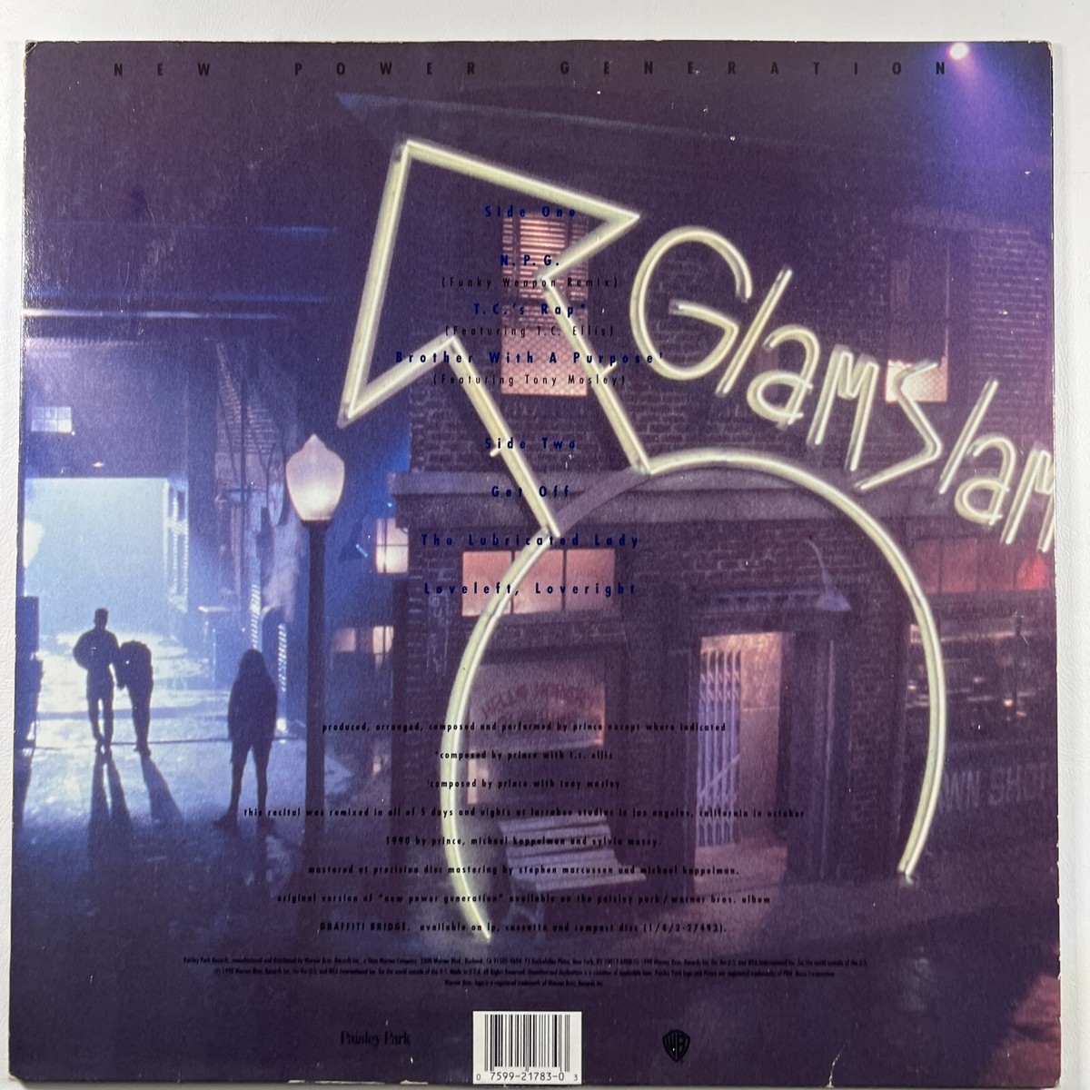 Prince “New Power Generation” LP/Paisley Park 9 21783-0 (VG+) Maxi