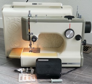 portable sewing machine with case