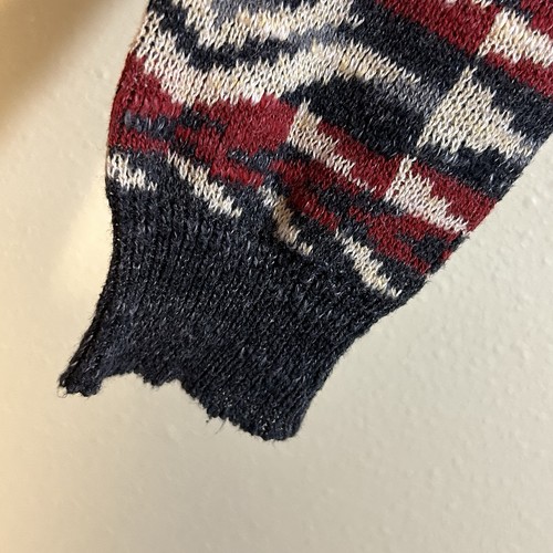 Ralph Lauren Denim Supply Size M Aztec Sweater Southwestern Charcoal Gray READ - Picture 7 of 11