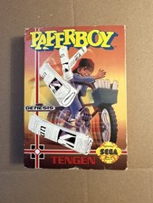 Tengen Paperboy (Sega Genesis) CIB Complete Cardboard Box Varient RARE - Tested