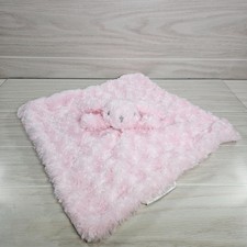 Blankets And Beyond Pink Bunny Plush Lovey Security Blanket Baby Toy