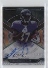 2015 Topps Strata Auto Green 26/75 Javorius Allen #SA-JAL Auto e6p