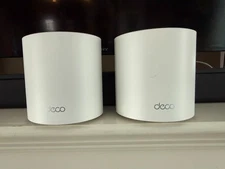 2 x TP-Link Deco X4300 Pro Whole Home Mesh Wi-Fi 6 System (White) 