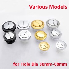 Round Dual Flush Toilet Cistern Push Button Fitting Replacement Dia 38mm - 68mm