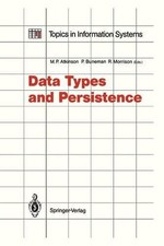 Data Types and Persistence by Malcolm P. Atkinson (English) Paperback Book