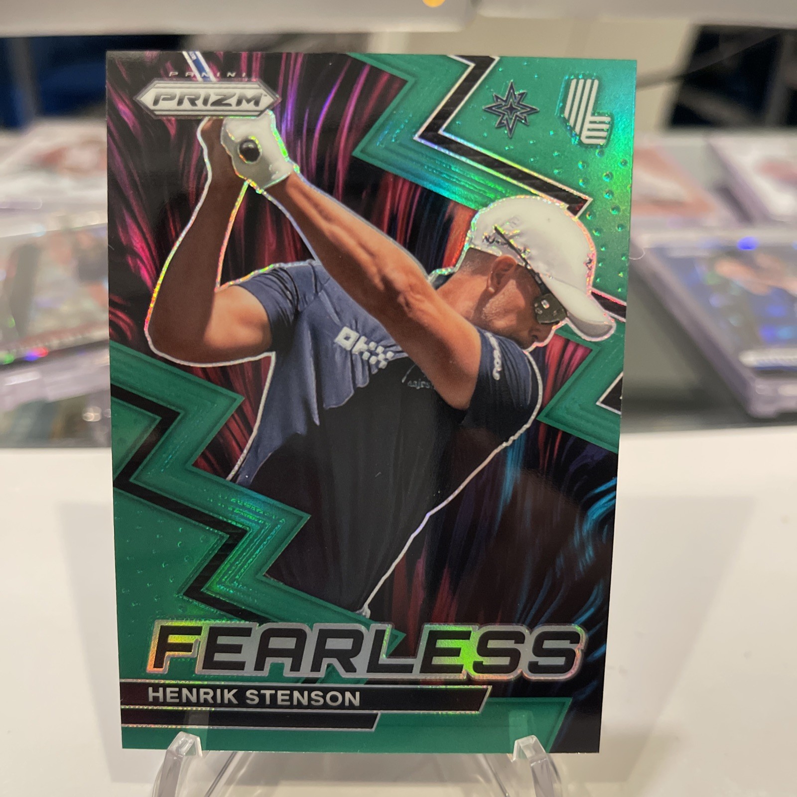 2024 Panini Prizm LIV Golf Fearless Henrik Stenson Green Prizm SSP /18