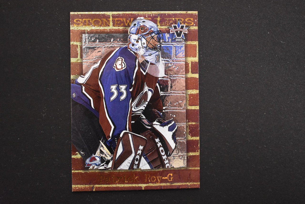 Patrick Roy 2002-03 Pacific Vanguard Stonewallers #1 Avalanche