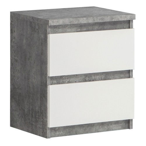 Kommode - Betonoptik-weiß - 42 cm breit Sideboard Anrichte Beistellschrank - Bild 1 von 4