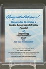 2025-26 Topps Finest - Cooper Flagg Autograph REDEEMED REDEMPTION (ALREADY USED)
