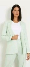 GUESS ECO CORINNE BLAZER CREME DE MENTHE MULT Size Medium Bnwt