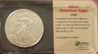 2000 1 oz. Silver American Eagle, Sealed, Uncirculated, Littleton coin co.