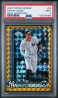 2025 Topps Chrome Aaron Judge Gold Geometric Refractor SSP #D /50 # 99 PSA 9