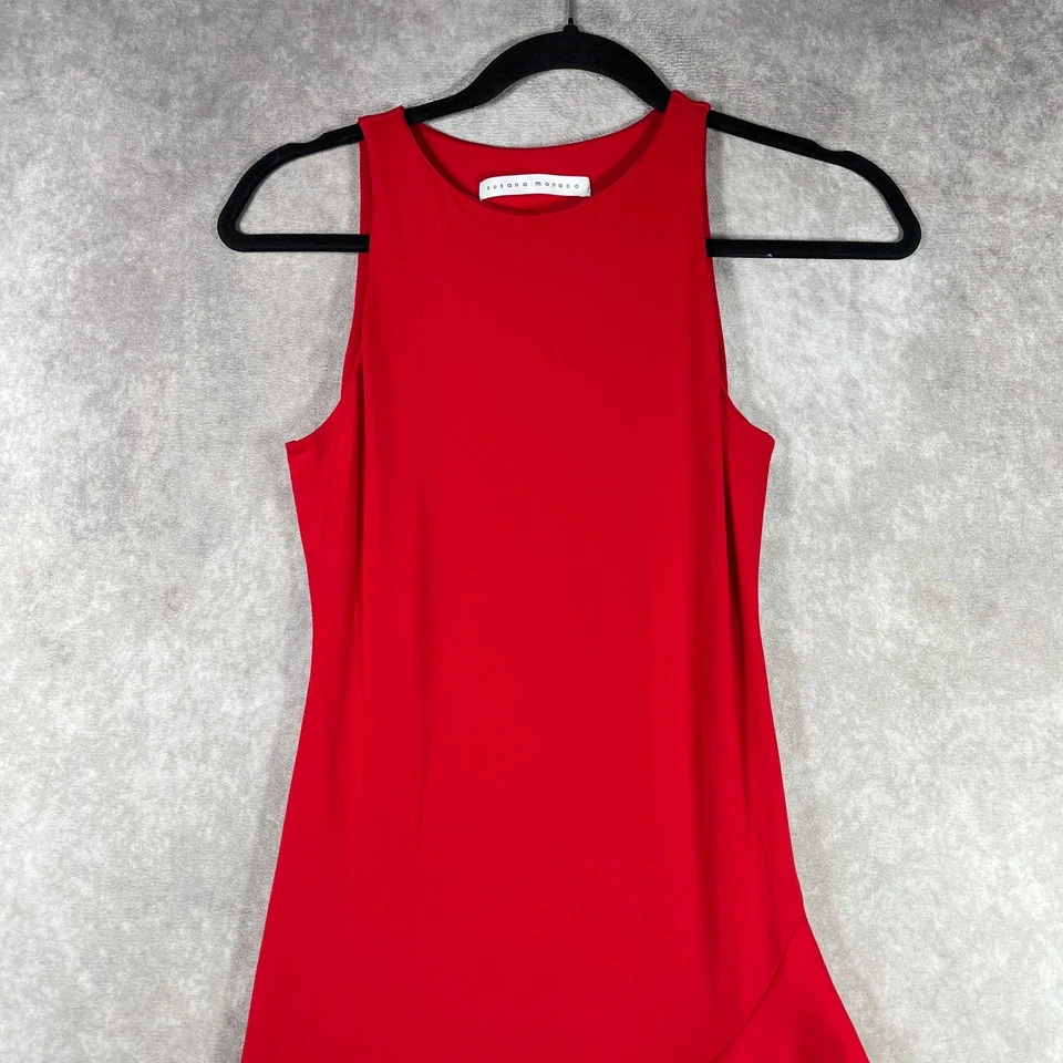 Vestido Susana Monaco Mujer Talla XS Rojo Rosa Sin Mangas Cóctel Fiesta Fecha Noche Foto 2 de 4