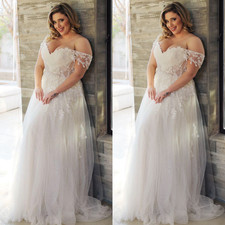 Vestidos de novia talla grande cuello en V elegantes playa boho sin mangas vestidos de novia