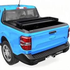 4.6ft (54.4") Soft Folding Truck Bed Tonneau Cover Compatible with 2022 2023 ...