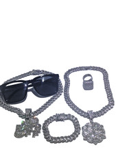 rapper jewelry kit with 2 pair sunglasses included Dr. Base approved