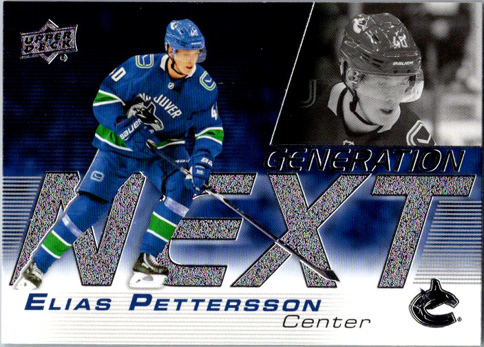 ELIAS PETTERSSON 2019-20 Upper Deck Generation Next Insert #GN-3 Canucks