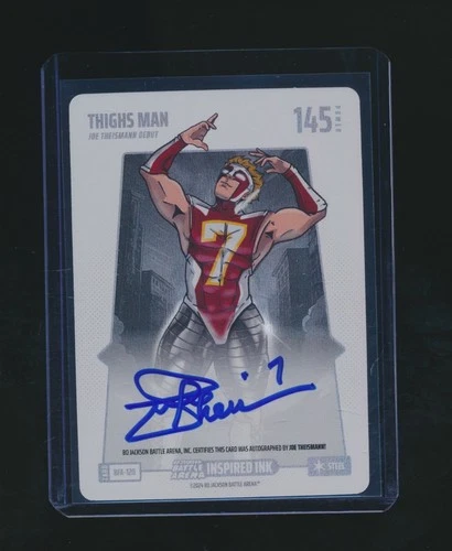 THIGHS MAN JOE THIESMANN BO JACKSON BATTLE ARENA STEEL ALPHA AUTO BFA-120