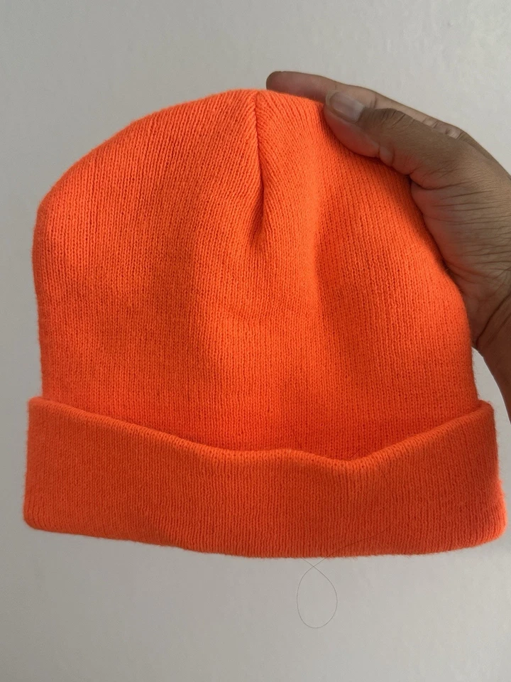 Mossy Oak Blaze Orange Insulated Hunting Beanie Hat, Acrylic, Unisex, Adult - Image 2 of 3