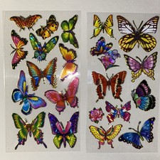 BUTTERFLY Sticker Sheet Scrapbook Planner Craft Stickers