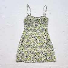 Urban Outfitters Lime Print Micro Mini Dress, Size Small