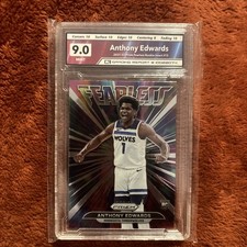 Anthony Edwards PSA 9 #15 - RC 2021 Prizm Fearless Hyper Prizm  