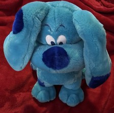 Beautiful Rare Vintage Blues Clues Plush Stuffed Blue Dog 15
