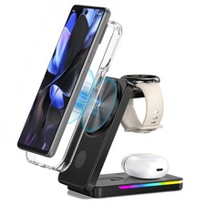 Magnetic Wireless Charger for Google Pixel Watch 3/2, 3 in 1 Foldable Wireles...