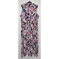 Vince Camuto Romantic Floral Fairycore Maxi Dress Size 3X Cottagecore Elegant